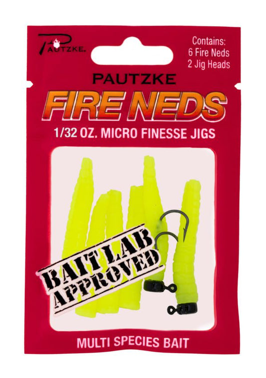 Pautzke Fire Neds - Chartreuse (1/32 oz)