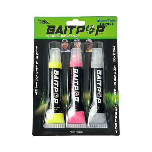 Jacob Wheeler Pro Pack 1 BaitPop Elite three-tube assortment