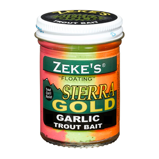 ZEKE'S SIERRA GOLD FLOATING TROUT BAIT - Garlic/Rainbow