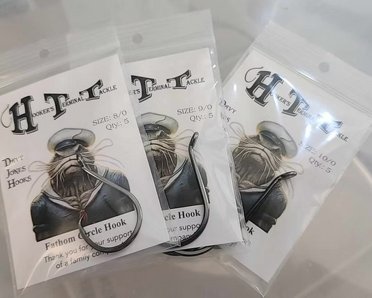 Hookers Terminal Tackle Davy Jones 7 Fathom Offset Circle Hooks
