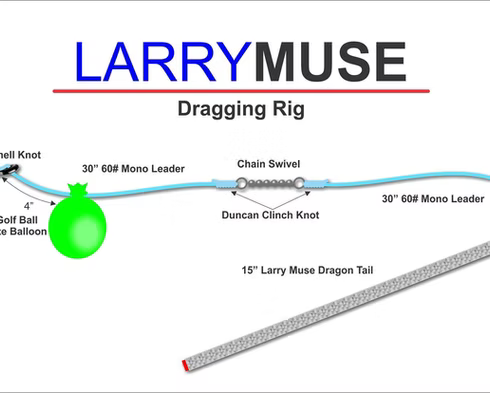 Hookers Terminal Tackle Larry Muse Dragon Tail Drag Weights