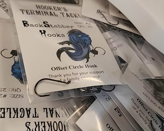 Hookers Terminal Tackle BackStabber Offset Circle Hooks