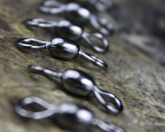 Hookers Terminal Tackle Black Nickel 2-Way Swivels