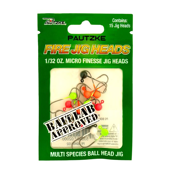 Pautzke Fire Jig Heads - 1/32 oz