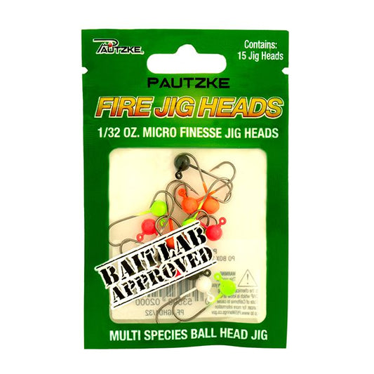 Pautzke Fire Jig Heads - 1/32 oz