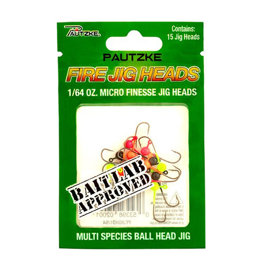 Pautzke Fire Jig Heads - 1/64 oz