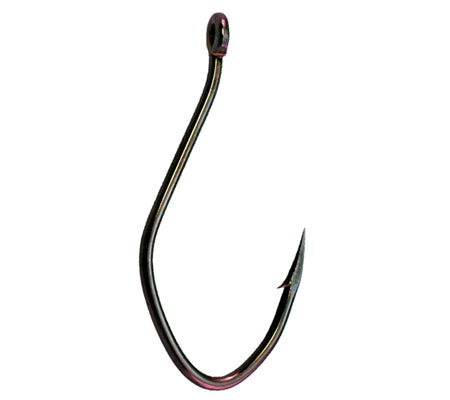 DAIICHI D91 HEAVY DUTY, SLIGHT OFFSET SUPER DEEP"J" HOOK, BLACK NICKEL