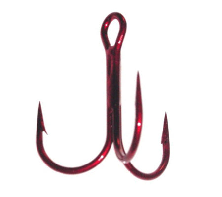 DAIICHI D97 4X STRONG ROUND BEND TREBLE HOOK, BLEEDING BAIT