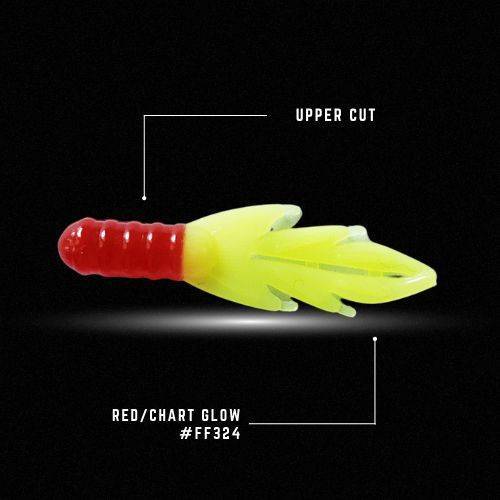 Crappie Monster Upper Cut - Red/Chartreuse Glow
