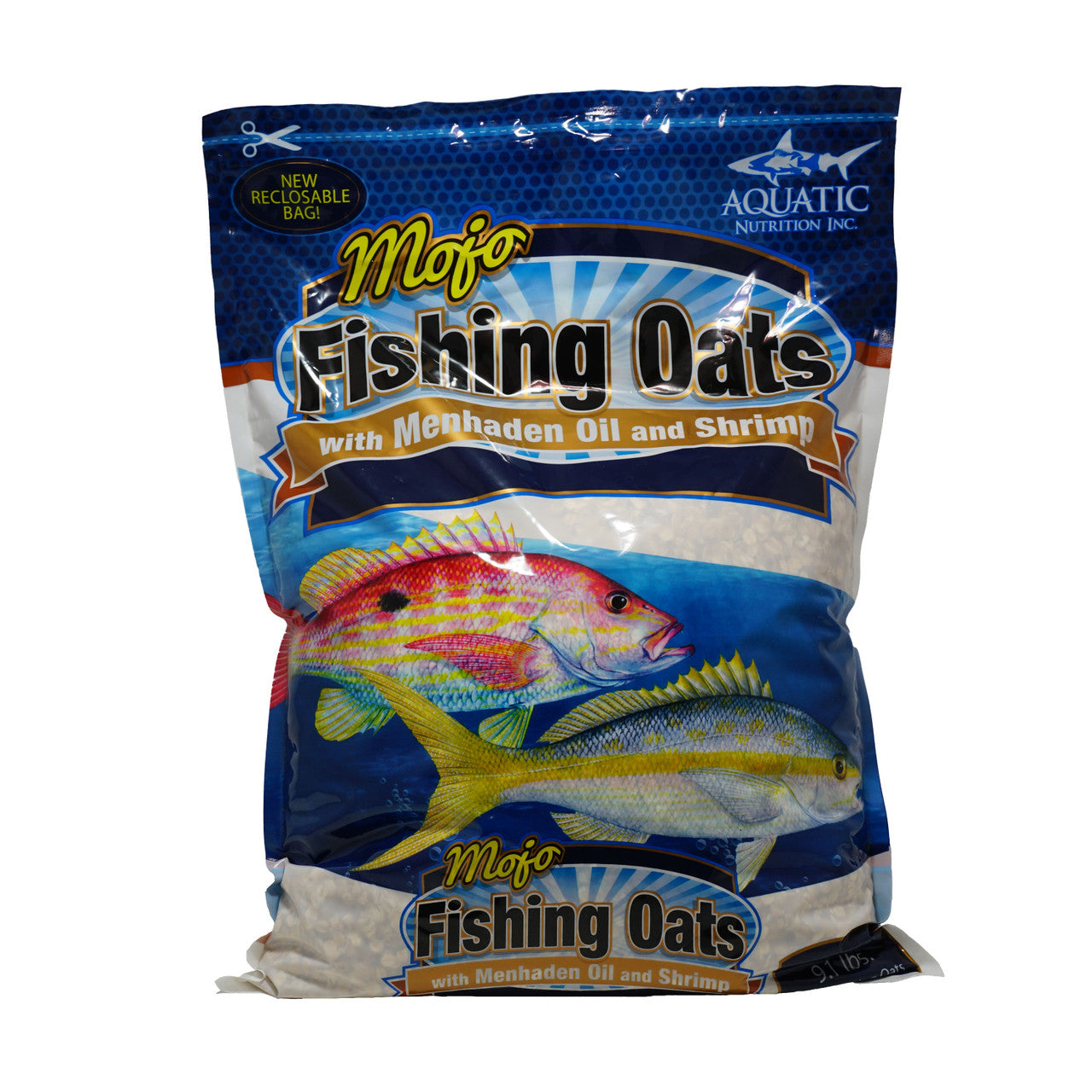 Aquatic Nutrition Fishing Oats with Menhaden Oil and Shrimp - 9.1 lb