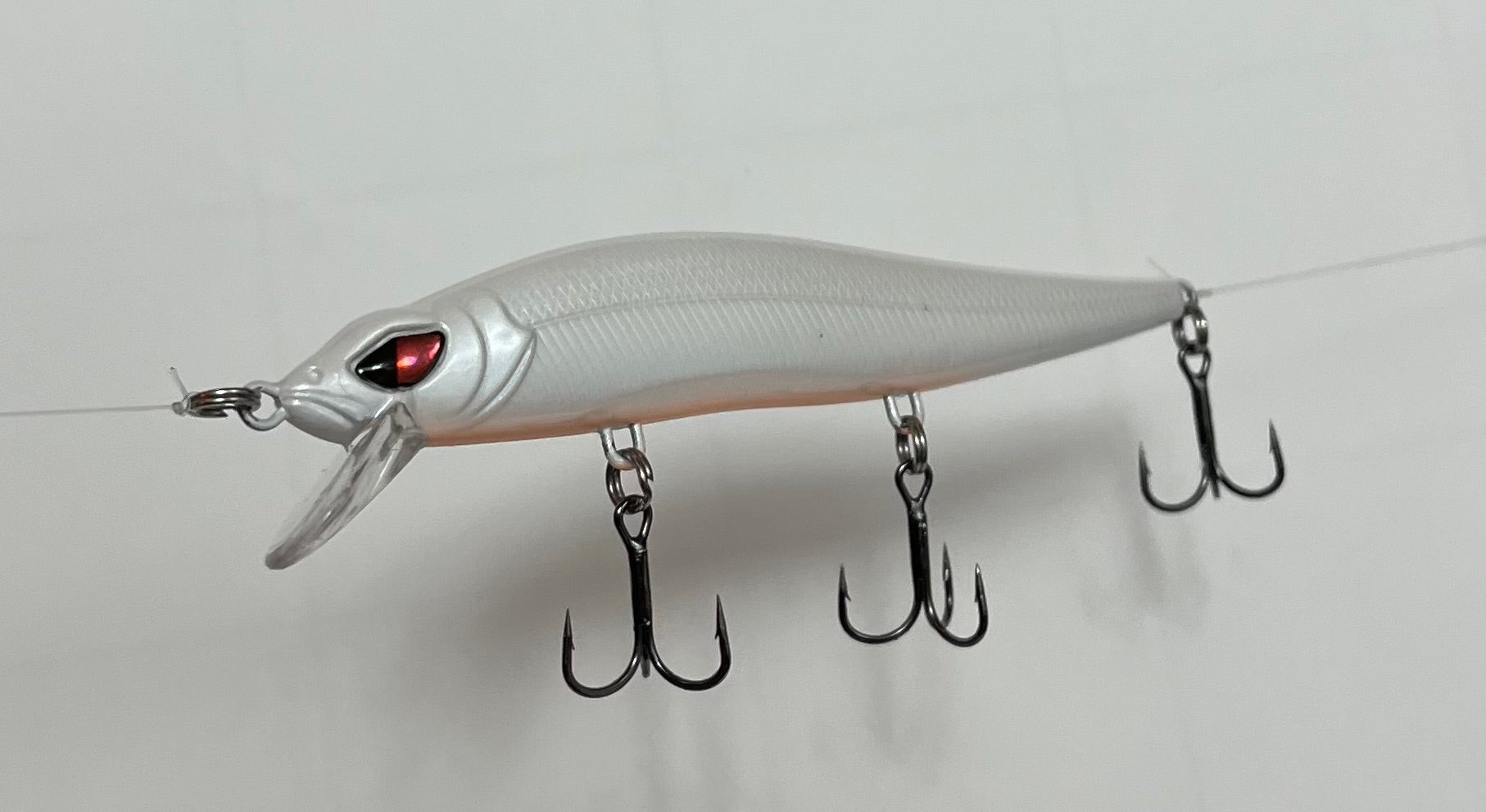 Copper Red Baits Jonah 1:17 Jerkbait - Pearl