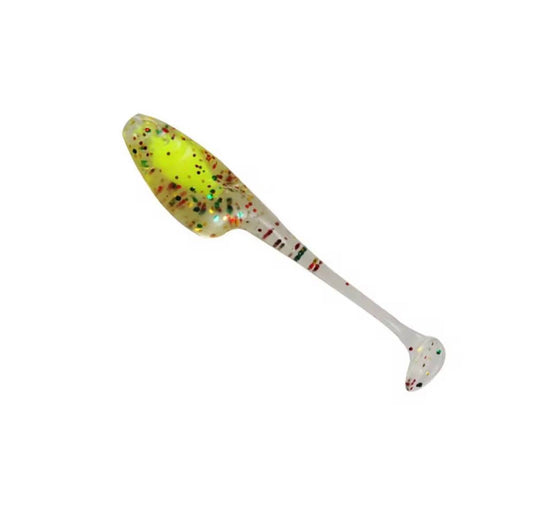 Crappie Monster Ghost Series Paddle Tail - G-Wiz (Yellow)
