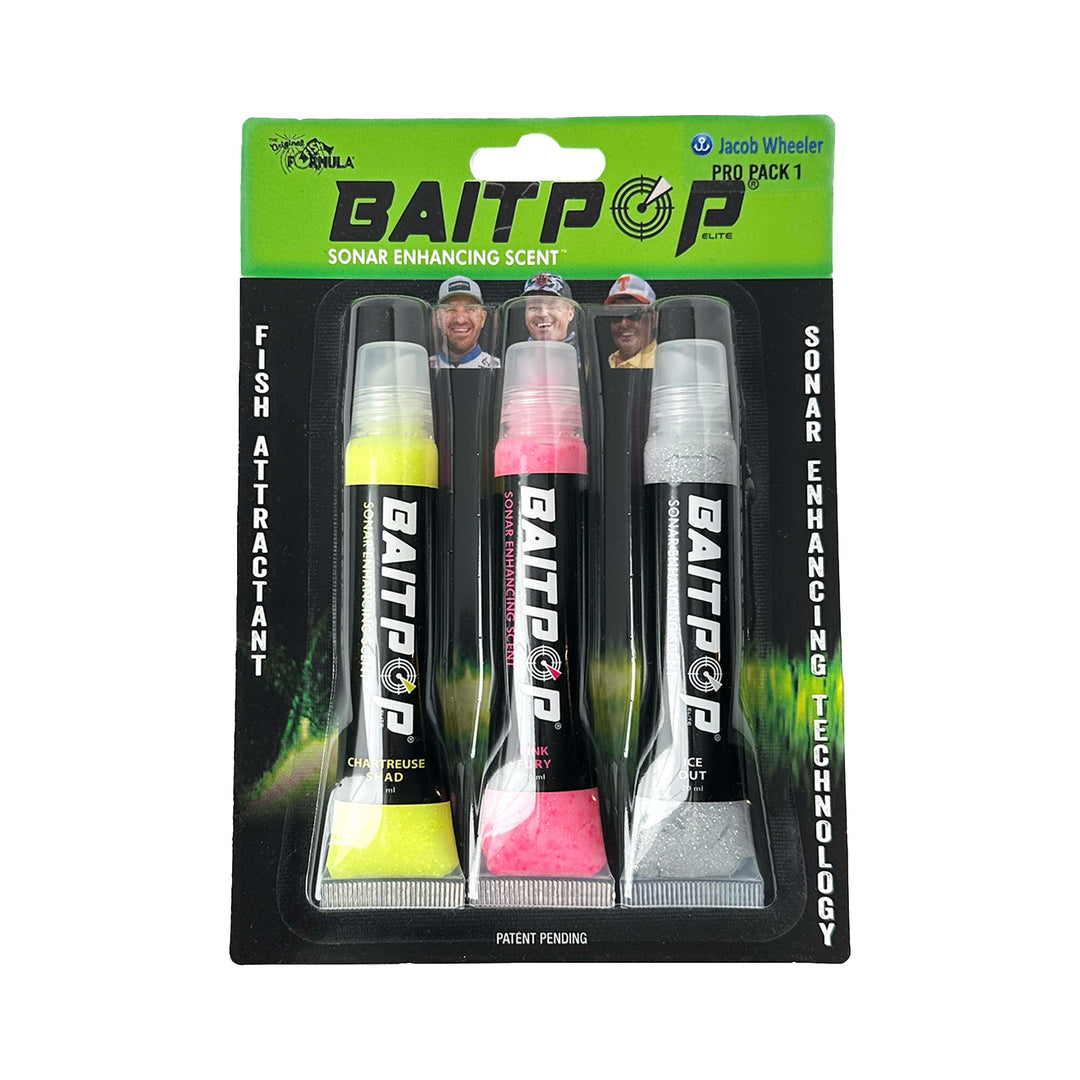 Jacob Wheeler Pro Pack 1 BaitPop Elite three-tube assortment