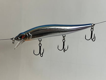 Copper Red Baits Jonah 1:17 Jerkbait - Pro-Blue Chrome