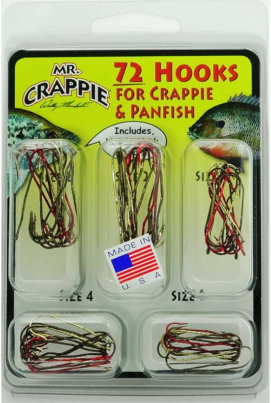 TEAM CRAPPIE MRCK8 72 PC HOOK KIT MADE IN USA