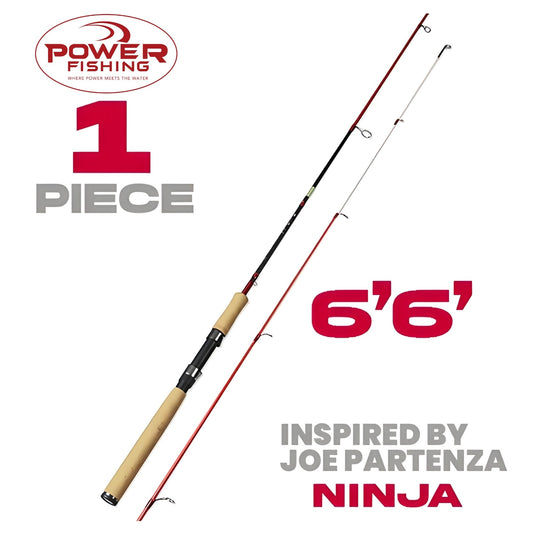 Power Fishing Rods - Spinning - Ninja - 6'6" - Medium - 1pc