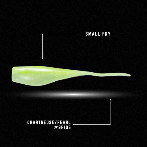 Crappie Monster Small Fry - Chartreuse/Pearl