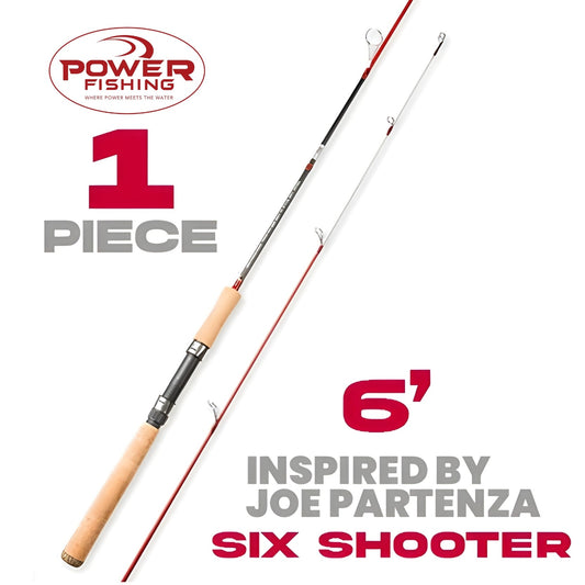 Power Fishing Rods - Spinning - Six Shooter - 6' - Medium Light - 1pc