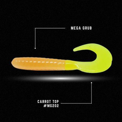 Crappie Monster Mega Grub - Carrot Top