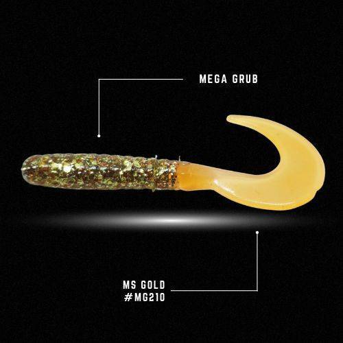 Crappie Monster Mega Grub - Icicle