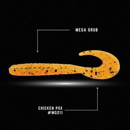 Crappie Monster Mega Grub - Chicken Pox