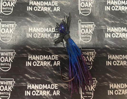 White Oak Bait Co. - 3/8 oz / Black Blue Fuchsia